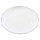 Le Cadeaux Rustica Antique White Oval Platter - 20% OFF